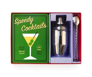 USED-Speedy Cocktail Kit: 120 Drinks Mixed in Minutes (Including a Jigger, Muddler, and Mixer) by Cider Mill Press (Hardcover)
