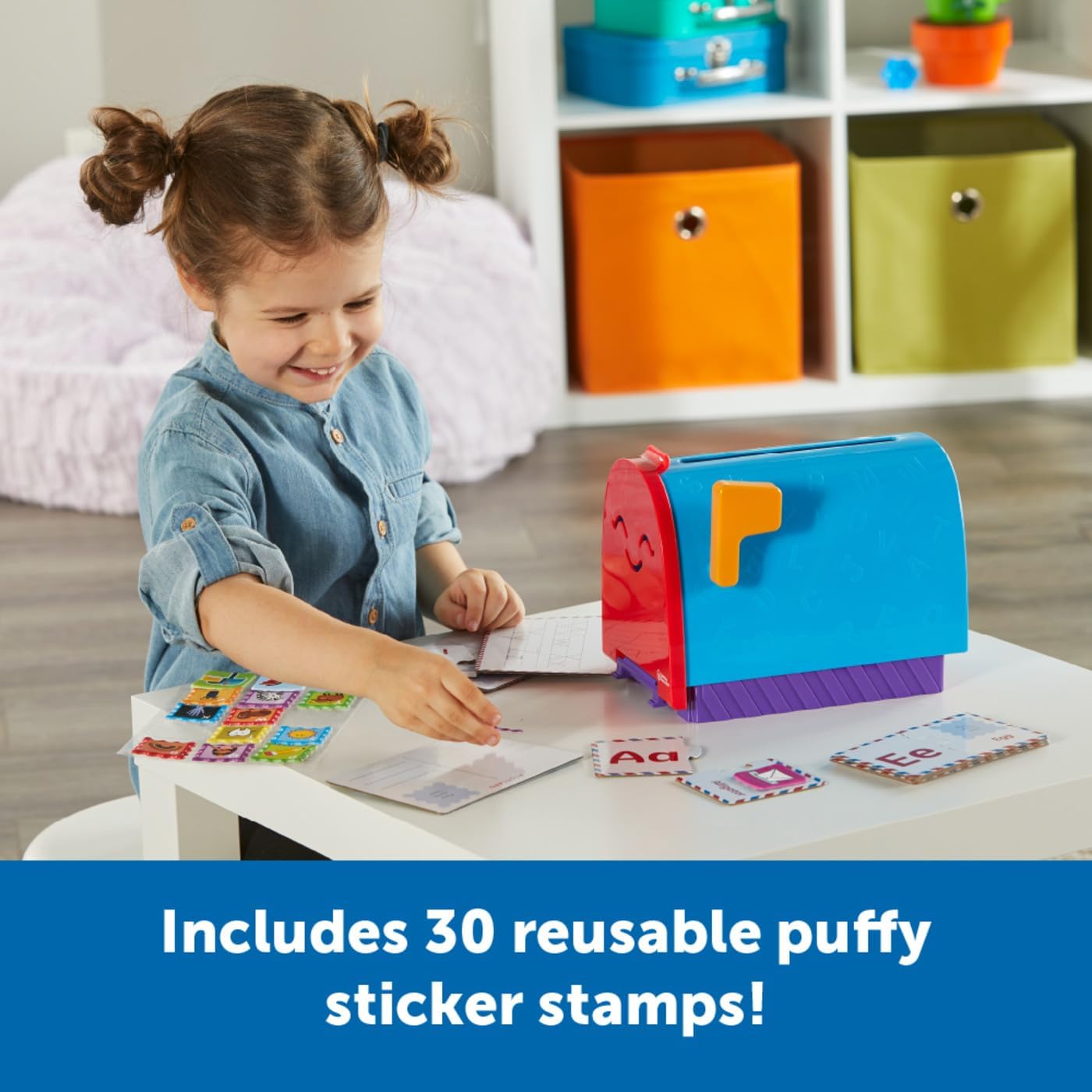 Learning Resources Easter Gifts for Kids, Alphabet Learning Mailbox - Montessori Toddler Toys, ABC Letter Tracing, Writing Practice, Manipulatives for Preschoolers, Gifts for Boys and Girls, Pretend Play, Fine Motor