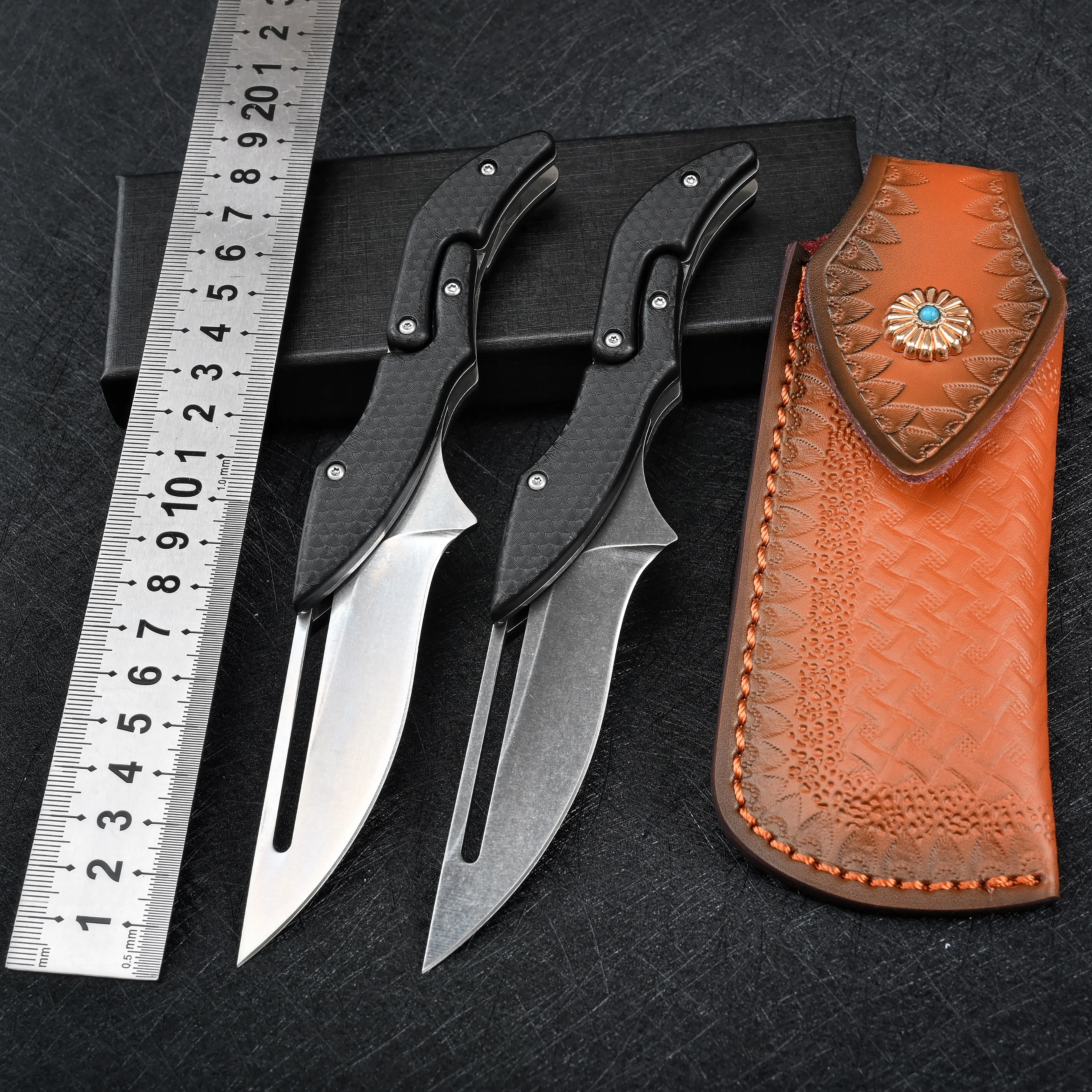 SDOKEDC D2 steel Pocket Knife Folding Knives for Men Tactical Hunting Outdoors Camping Survival Gear Edc Tools fishing Knifes