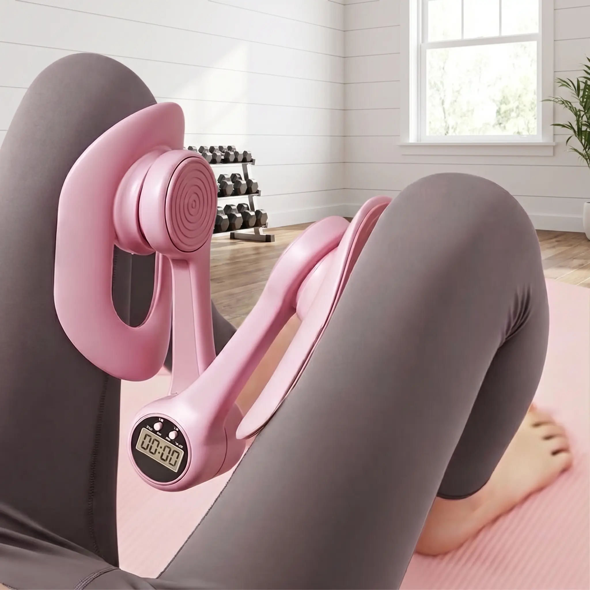 Thigh Exercise Equipment for Home Workouts, Portable Leg and Arm Training Device, Resistance Equipment for Strength Training and Daily Exercise