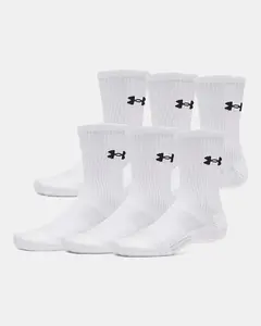 Under Armour Performance Cotton Unisex 6-Pack Crew Socks