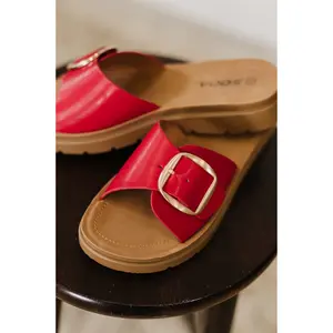 Strawberry Slip on Slide in Delight Red