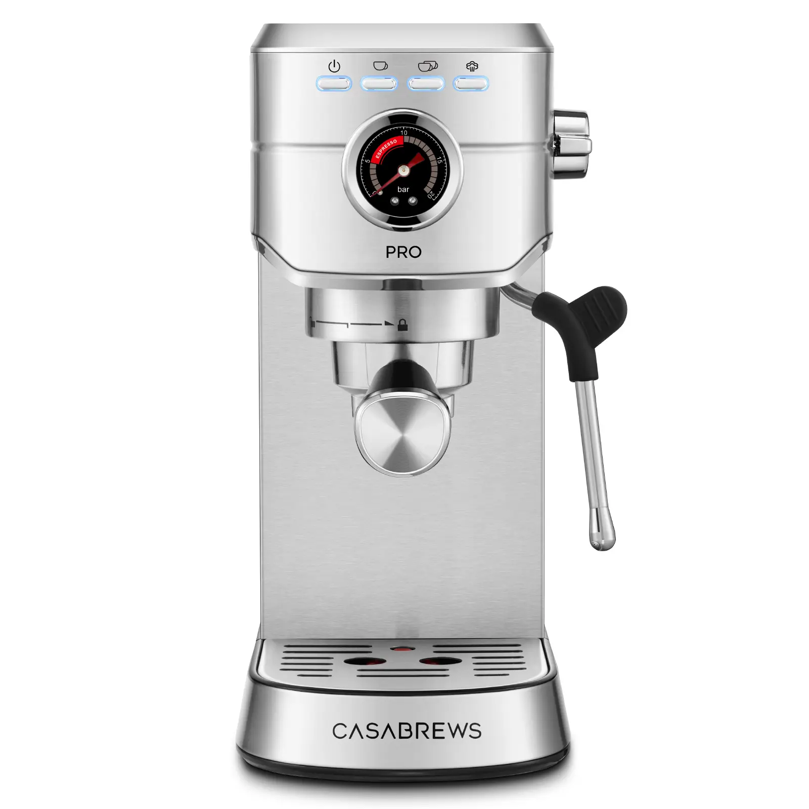 CASABREWS 5418 Pro 20-Bar Espresso Machine with Flashheat 5-Second Heat-Up, Pressure Gauge and Milk Frother CASABREWS 5418 Pro 20-Bar Espresso Machine with Flashheat 5-Second Heat-Up, Pressure Gauge and Milk Frother