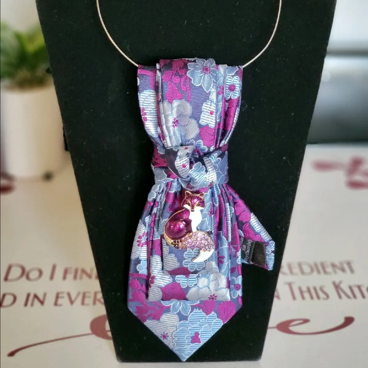 Purple Passion Tie Necklace