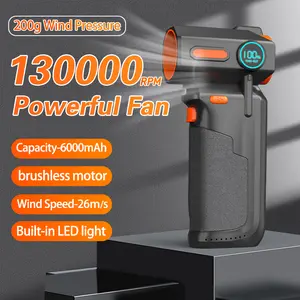 Outdoor camping LED lighting fan