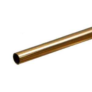 Round Brass Tube: 7/32" OD x 0.014" Wall x 12" Long (1 Piece)