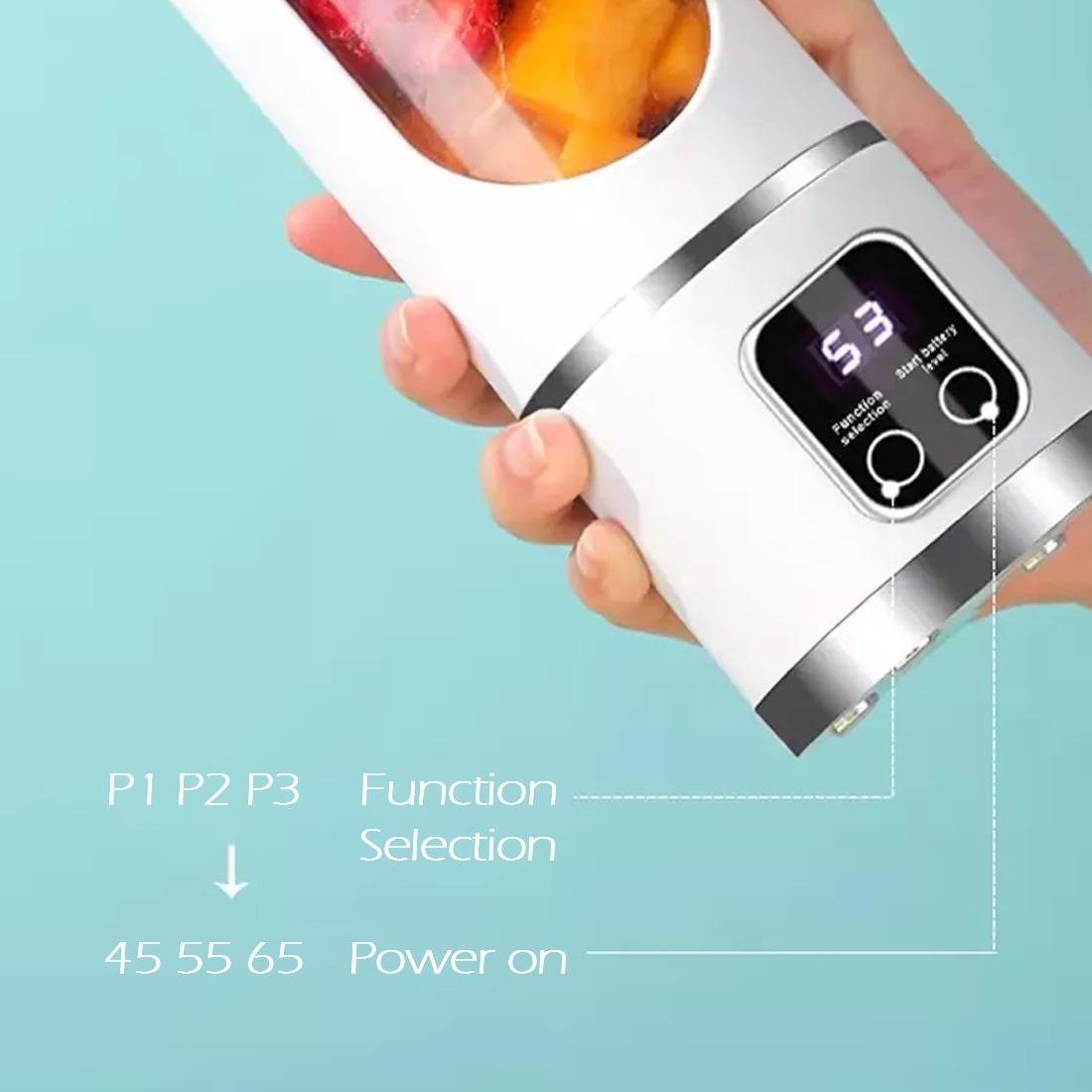 Portable USB Rechargeable Juicer Cup Electric Mixer Blender Smoothie Maker 450ml