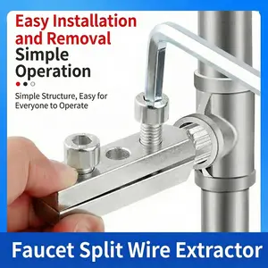 2pc Broken Screw Remover Set, Hex Key Socket Tool Kit, Ideal for Plumbing & Home Repairs, Durable Design for Easy Use