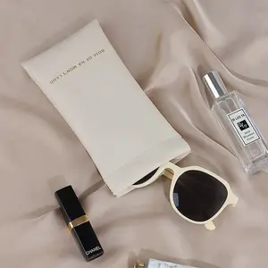 Portable Automatic Closure Eyeglass Case, Unisex Shockproof Sunglasses & Reading Glasses Storage Bag, PU Material Tool Bags