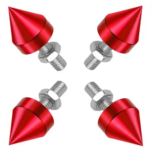 &Pointed License Plate Screws, Car and Motorcycle Modified License Plate Frame Fixing Screws, Decorative License Plate Screws