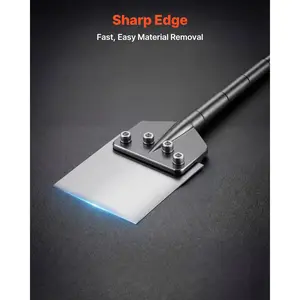 【DealsForYouDays】VEVOR SDS Max Floor Scraper, 24.8 x 5.9 x 1.2 in, 6.4 lbs 40Cr Alloy Steel Chisel Bit, Quick Change SDS Max Shank, Secure Blade Connection, Heat Treated Sharp Edge, Compatible with Rotary Hammers, for Tile & Removing Laminate Flooring