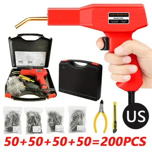 Plastic Welder Kit | 200pcs Mixed Welding Nails,   Compact & Portable Design ,Durable Construction,Portable  Welding Machine with Black Storage Box for Car Bumper, Dashboard Plastic Crack Repair