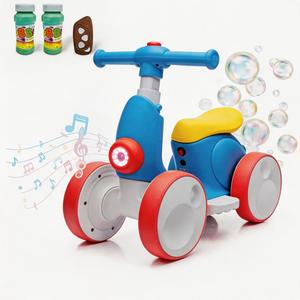[DealsForYouDays ]IHUESHO 6V Electric Bubble Car / Bubble Bike Ride-On, 4-in-1 Balance Toy with Remote Control, Pedal Mode & Automatic Bubble Blower Ride On Car, Ideal Christmas Gift for Toddlers Age 1-3