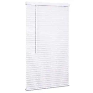 Lotus & Windoware, Inc  34 x 72 in. White Cordless Vinyl Blinds