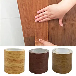 Self-adhesive Tape Woodgrain Anti-mold Waterproof Tapes Strong Adhesive Tape Furniture Beautifing Door Flooring Skirting Repair