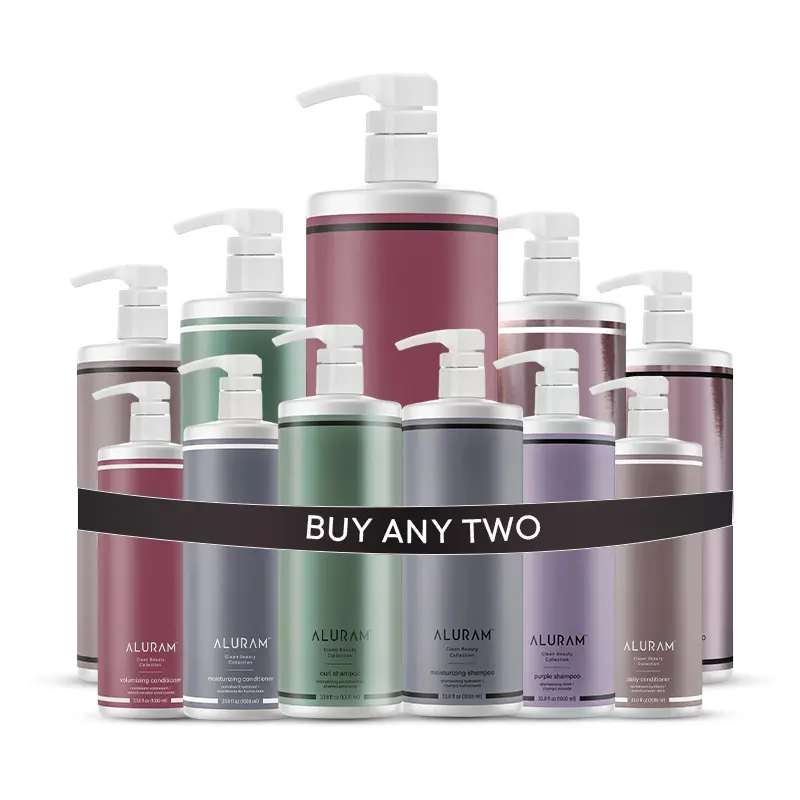 1Liter Duo Shampoo & Conditioner Bundle - Deep Cleansing, Hydrating, Moisturizing, Detangling, Shine-Boosting Haircare for Dry & Dull Hair - Healthy Hair Routine