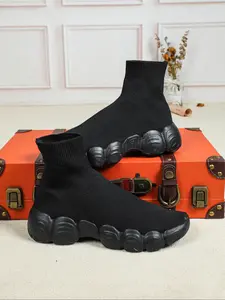 Men's Solid Color Slip on Soft Soled Sneakers, 2024 New Style Casual Comfortable Breathable Sports Running Shoes, Fashionable Sneakers for Daily Wear, Trainer, Athletic Sneakers