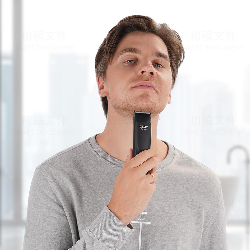 OLOV Men's All-purpose Grooming Three-piece Set | Shaving, Trimming, and Balding are All Done in One Stop. The Ultimate Equipment for Men's style  Rechargeable Shaver Kit Head Shaver