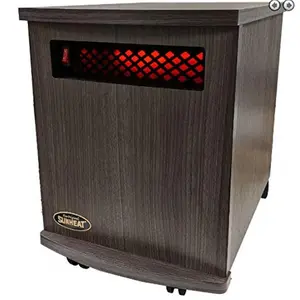 Sunheat  USA1500 5 Year Warranty Infrared Fully Heater, Charcoal Walnut