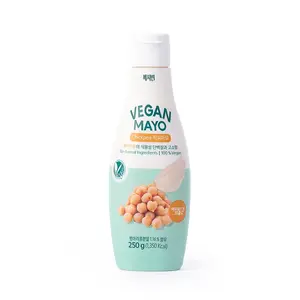 Vegan Chickpea Mayo (Korean Vegan Mayo) – Eggless, No Artificial Flavors or Colors, No Cholesterol, Organic Mayonnaise with 100% Chickpea, Low, Low Calorie, NONGMO, GlutenFree, Seriously Good, 8.45 Fl Oz