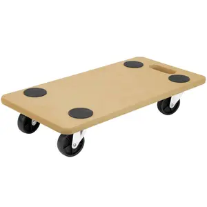Mount-It! Small Platform Wooden Mover Dolly