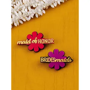 Bridesmaid Pins | Bridesmaids Proposal Gift Basket | Maid Of Honor Gift | Personalized Brooches Pin | Wedding Gift | Bridal Shower Gift