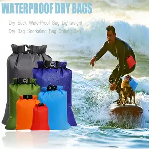 6 Pack Waterproof Dry Bags,Camping Backpack,Lightweight Outdoor Dry Sacks Ultimate Dry Bags for Kayaking Rafting Boating Camping 1.5L  2.5L 3L 3.5L 5L  8L