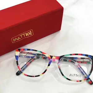 Mattisse Hand Painted Made in Italy Eyewear - Colorful Frame with Red Box