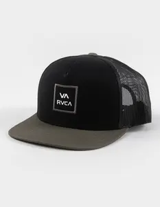RVCA VA  Mens All The Way Trucker Hat, Black Combo