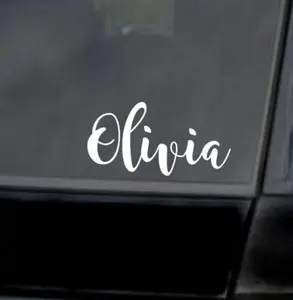 2Pcs Custom Name Decal, Car Name Decal, Car Name Sticker
