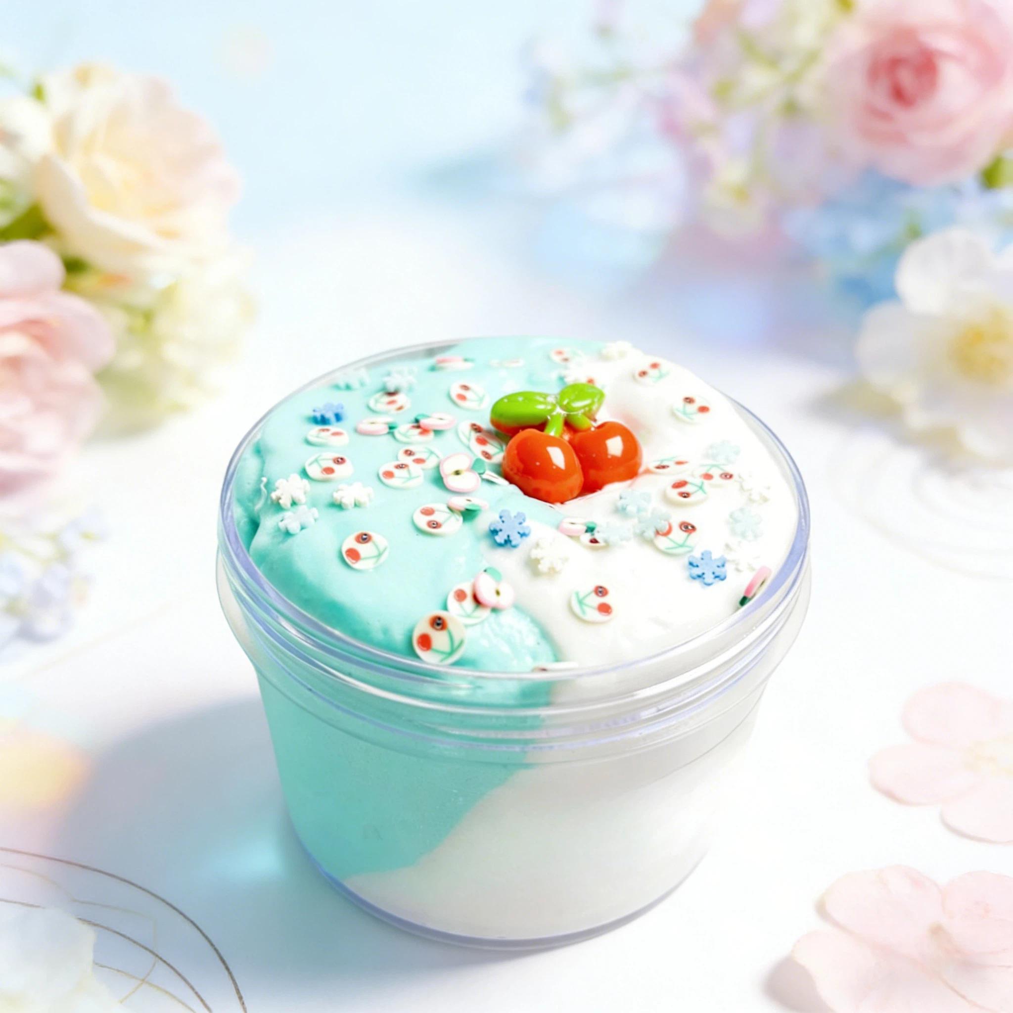 New Vibrant Dopamine Butter Clay Toy, 2-Tone Ultra Soft Modeling Clay, Light Fluffy DIY Craft Toy, Aesthetic Sensory Stress Relief Play for Teens & Adults