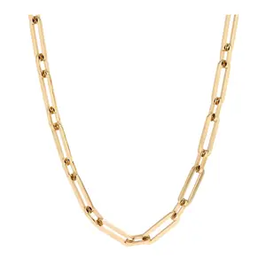 Steel by Design 22" Paperclip Link Necklace