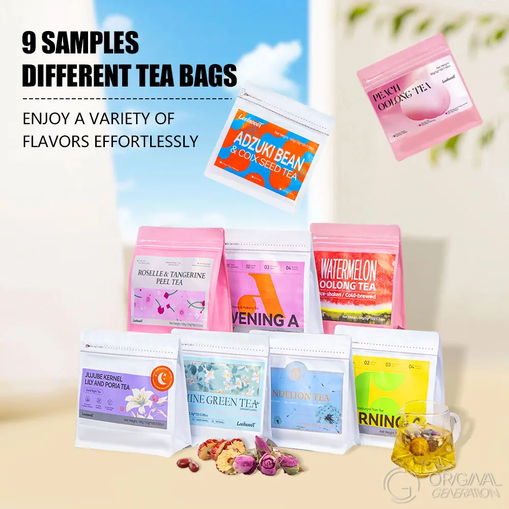 Mega All 9 Tea Set 74packs In Total  With Watermelon Oolong Tea,Roselle Tea,Morning C,Evening A, Sweet Dream Tea,Jasmine Tea,Dandelion Tea Adzuki Bean Tea