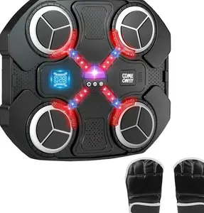 Music Boxing Machine Sport Toys for Kids and Adults,Wall Mounted Bluetooth Smart Punching Target,Training Pad Toy with Boxing Glove,Ideas Toys for Boys Girls Kids 3 4 5 6 7 8 9 10 11 12+ Years Old