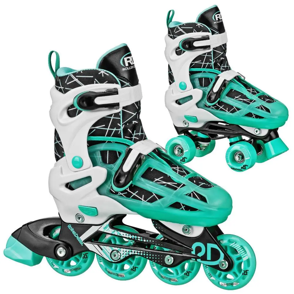 Roller Derby Mint Prodigy Kids' Inline-Quad Combo Skates
