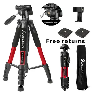 74" Camera Tripod Heavy-Duty Aluminum Alloy Tripod Lightweight Portable with 360° Pan Tilt Head, Quick Release Plate & Phone Holder - Perfect for Vloggers, TikTok Creators & Travel Photographers, Come with Travel Bag#SummerWins#Fathersdaygift