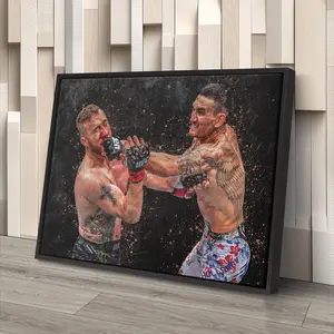 Max Holloway vs Justin Gaethje UFC Poster, UFC Fighter, Boxing Gift Ideas, Sports Gift, UFC Wall Art, Mixed Martial Arts Wall Decor, MMA Poster.
