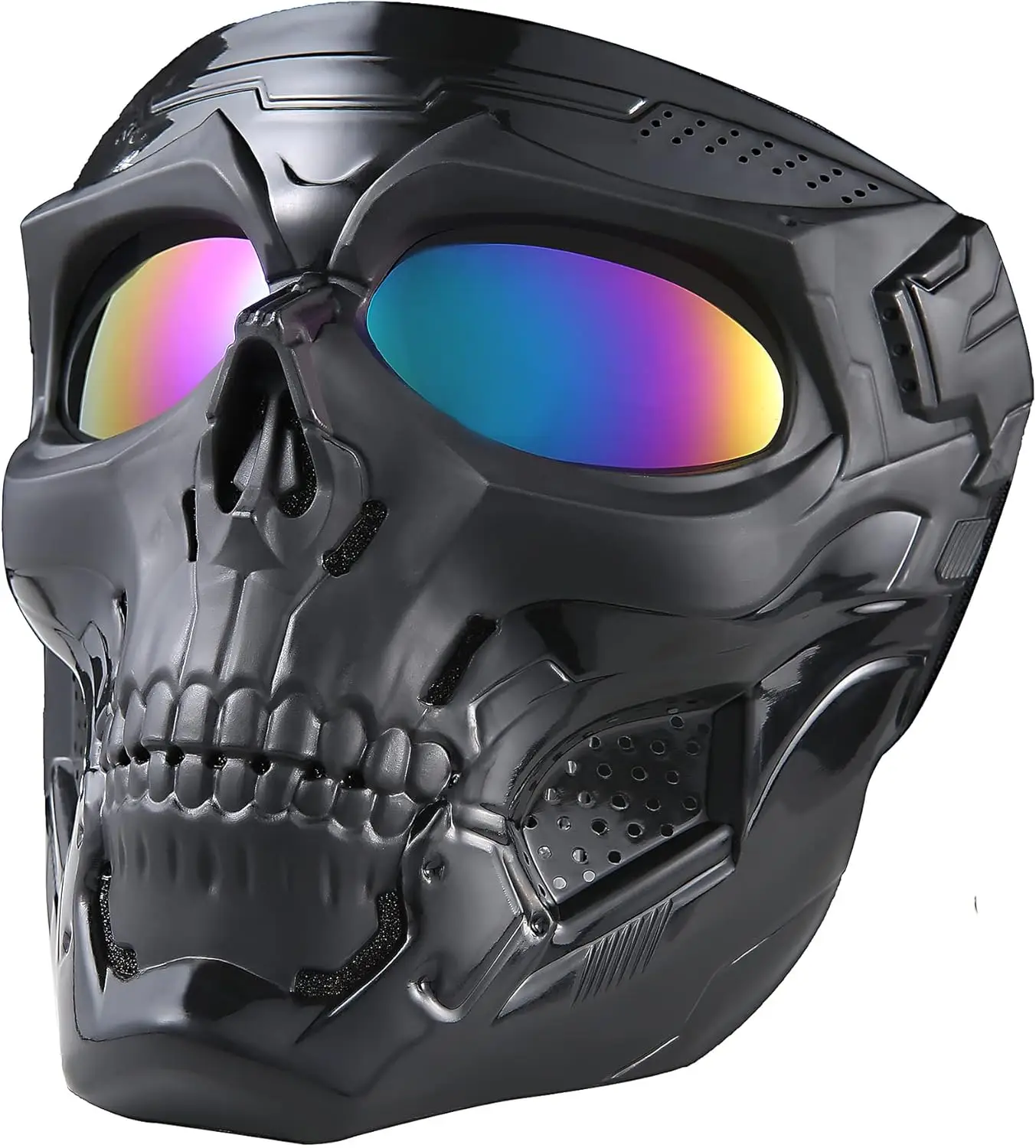 Tactical skull mask is suitable for CS shooting games, role playing, Halloween, outdoor sports decoration. Windproof Tactical Skull Goggles