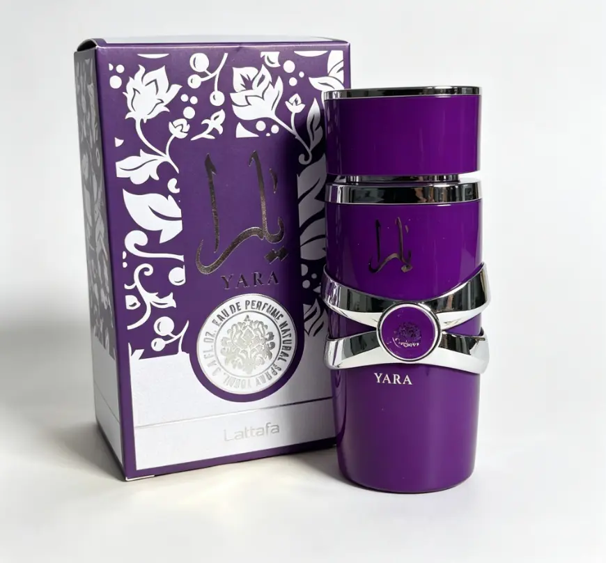 Lattafa Yara Purple | Luxury Viral Arabian Women Perfume | Rich Berry Floral Vanilla Notes | Glam Feminine Signature Scent | Addictive Head Turner | 7-10H All Day Long Lasting 100ml