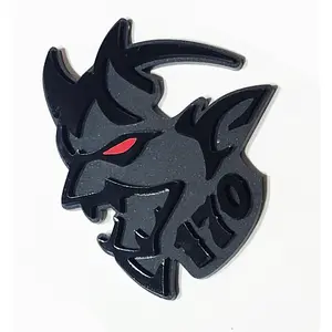 2x Demon 170 Redeye Fender Emblem Badge for Charger Challenger Hellcat SRT TRX