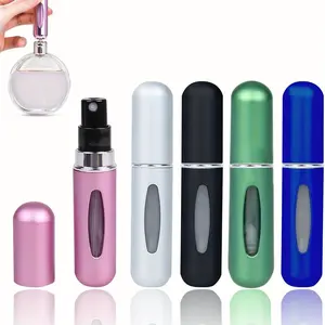 Portable Perfume Bottle, 5 Counts/set Travel Refillable Perfume Atomizer, Perfume Dispenser Bottle, Makeup Tools for Women, Cosmetic