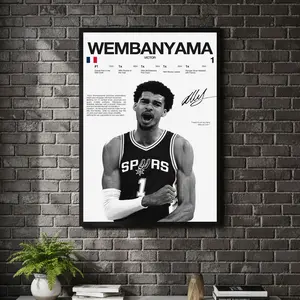[ SPORT UNFRAMED - SALE UP TO 45% ] Victor Wembanyama - Hardline Series Basketball Sports Poster