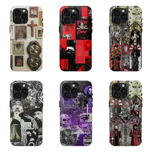 6 uicide.boys phone cases, Thy Kingdom Come phone cases, and Greeyyy 59 phone cases, compatible with iPhone 17/16/15/14/13/12/11 and Samsung Galaxy S21-S25. A perfect gift for music lovers.