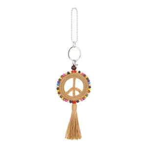 Yarnicharmz Dangle - Hand Crochet - Bamboo Peace