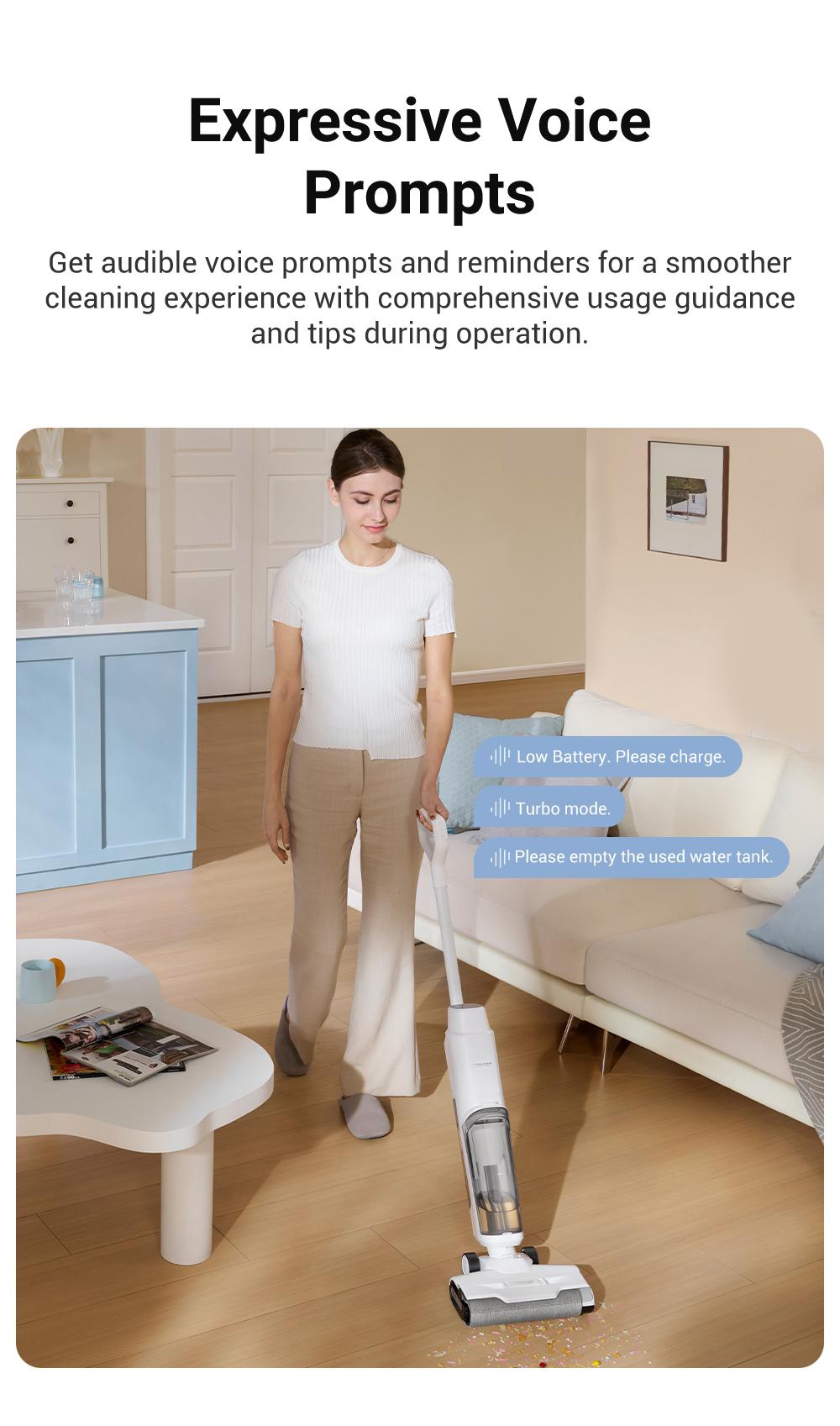 【LIVE】DREAME K10 Wet Dry Vacuum Cleaner, Smart Floor Cleaner Cordless Vacuum and Mop for Hard Floors, Cleans Itself, 540RPM Brush Darts through Dirt with Ease, Expressive Voice Prompts House Cleaning Gadgets Cleaning Machine