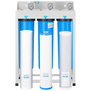VEVOR 3-Stage Whole House Water Filter System 4.5" x 20" PHO Prevent Scale Build