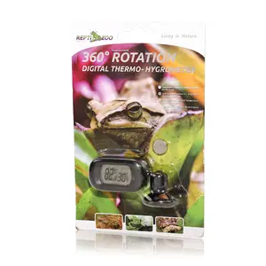 Reptizoo Digital Thermo-Hygrometer - Black