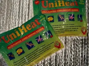 Cold weather protection - Heat pack and wrap.