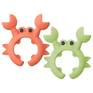 CrabbyCatch Silicone Utensil Rest – Cute Crab-Shaped Spoon Holder for Stove Top, Anti-Slip Heat-Resistant Kitchen Counter Gadget