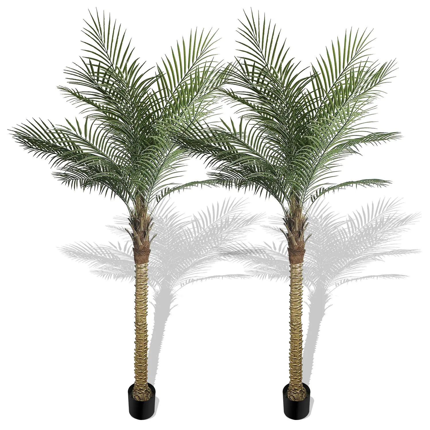 90-in Decorative Indoor Artificial Trees - Set of 2 Lifelike Majestic Artificial Trees, Easy to Assemble, Versatile for Indoor-Outdoor Use, Ideal for Home Decor & Commercial Space Display, Premium Housewarming Gift